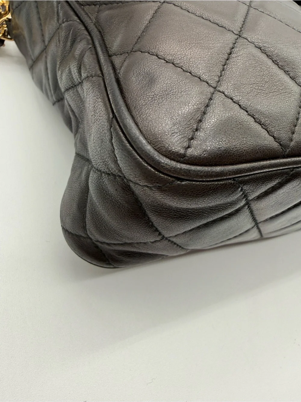 Chanel Vintage Quilted Lambskin Tassel Camera Bag Black - 24K GHW